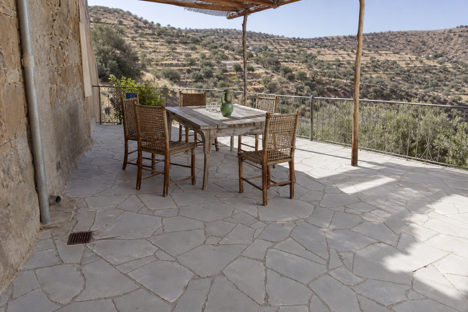 Opus incertum Gris Taza — applications réelles 2