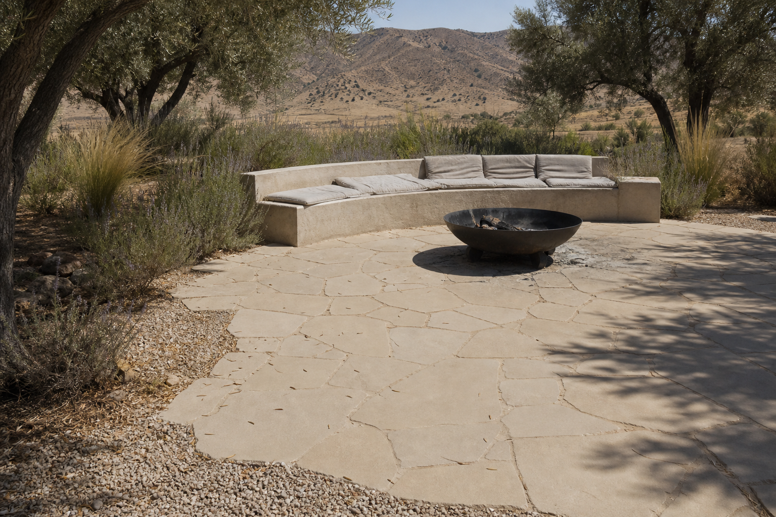Chablis Beige Crazy Paving — real-life applications 1