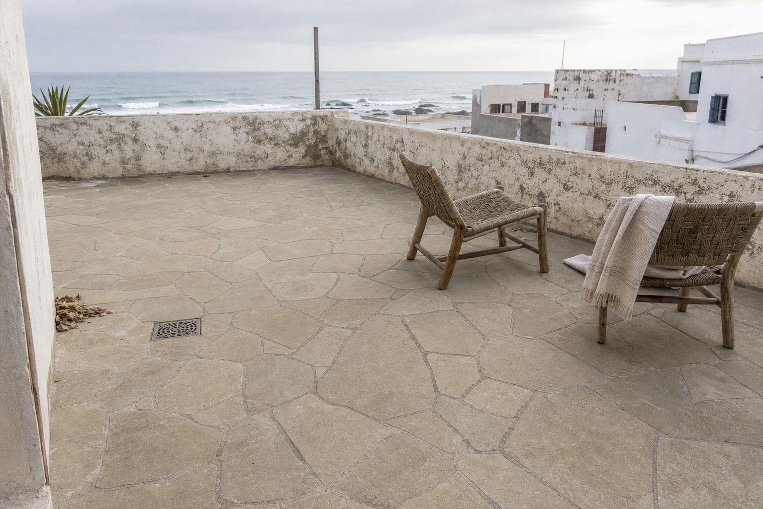 Zola Beige Crazy Paving — real-life applications 1