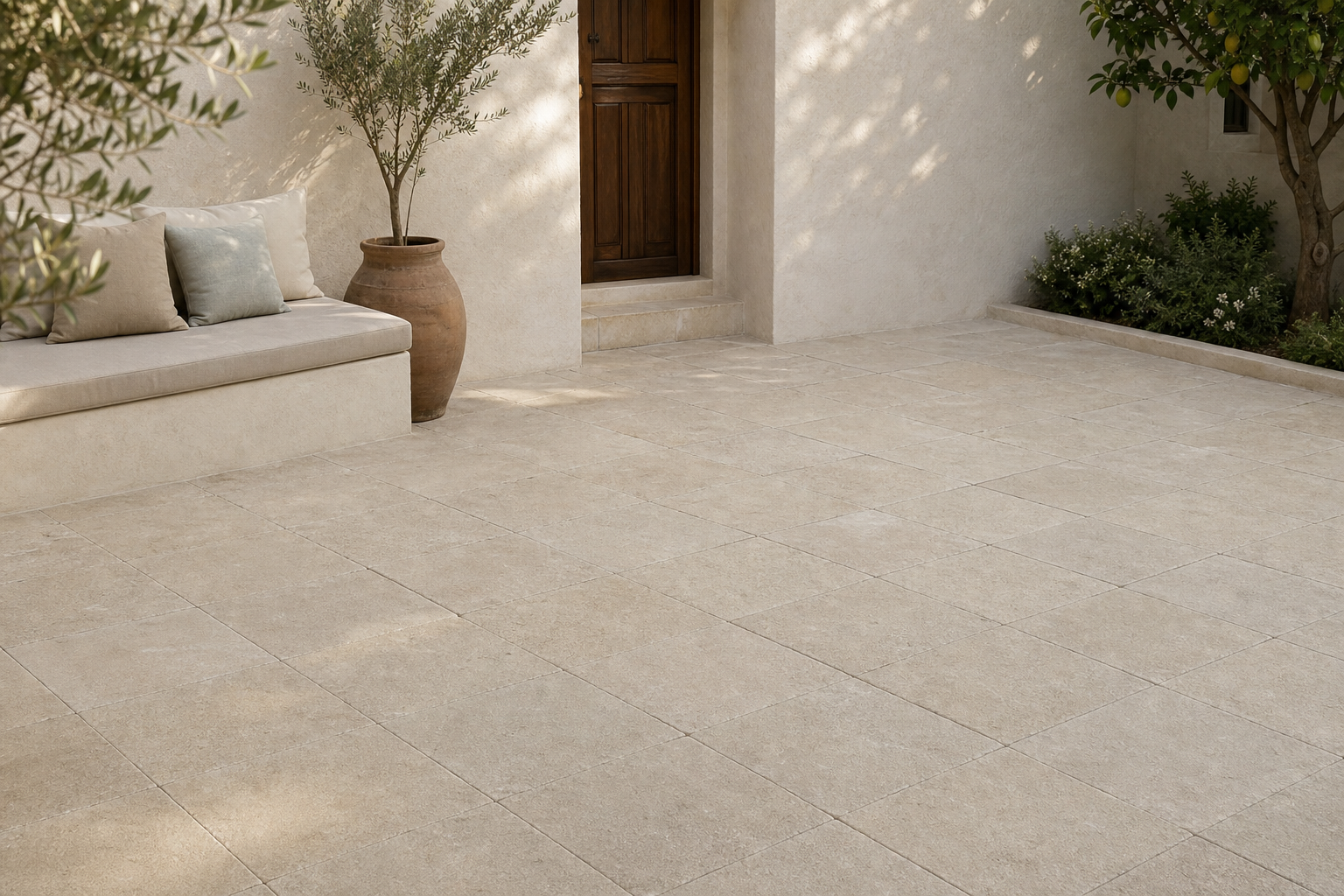 Dallage Zola Beige — applications réelles 2