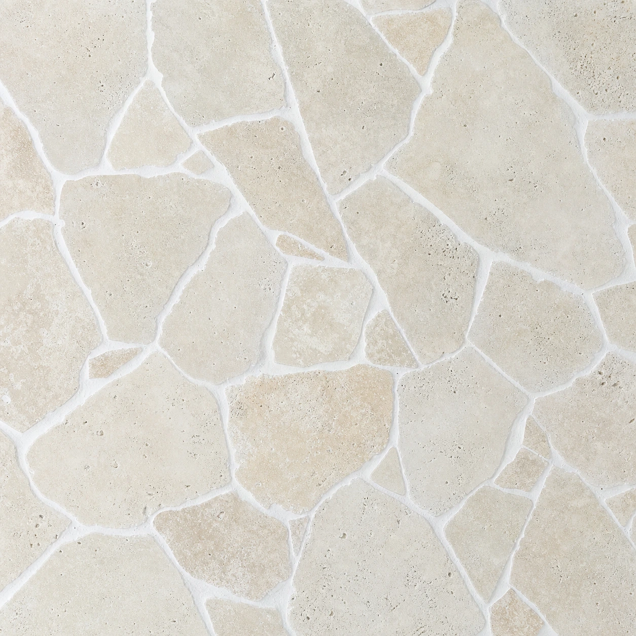 Pale Moroccan Classic Travertine crazy paving