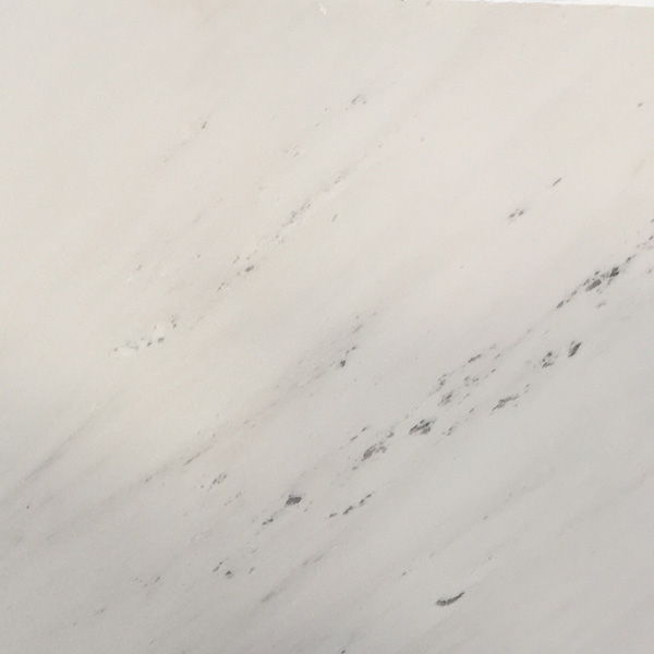 Close view of Polaris White marble