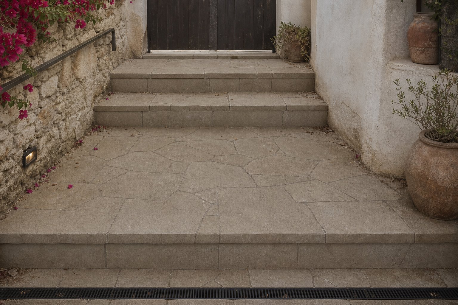 Opus incertum Zola Beige — Calcaire marocain