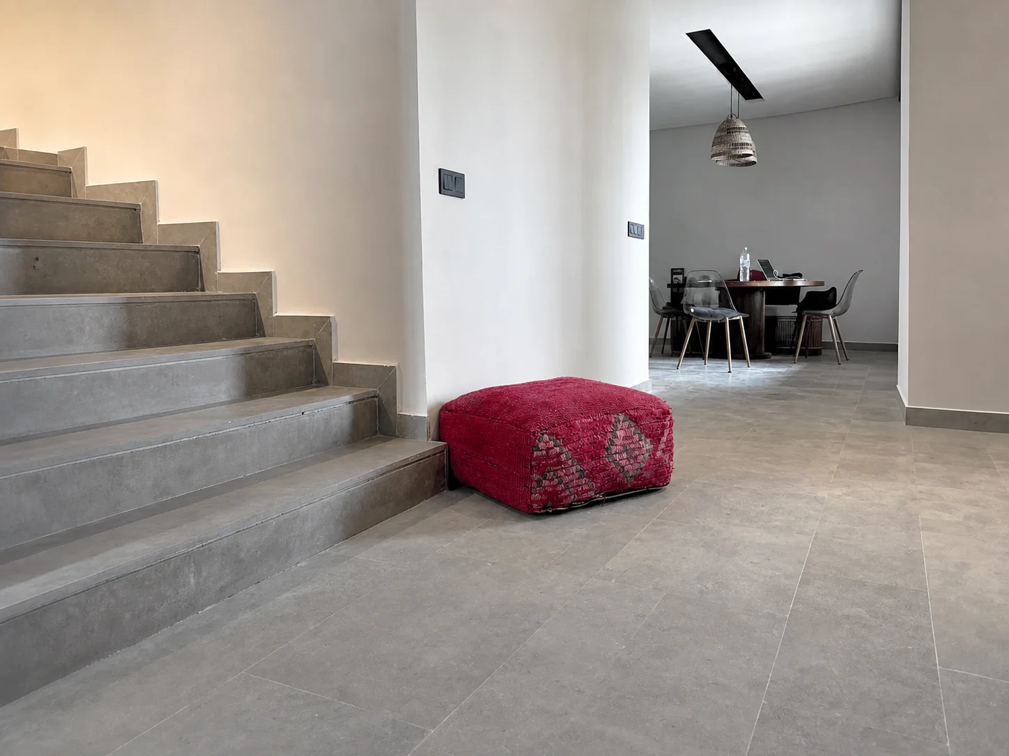 Avallon Grey floor and stair in a contemporary home
